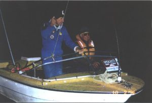 Radio equiped Patrol jetboat used in the Waimak Gorge for the Coast to Coast